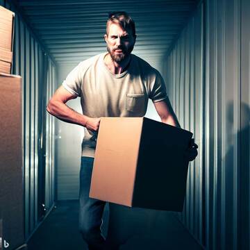 Illustration d'un espace de self-stockage bien organisé